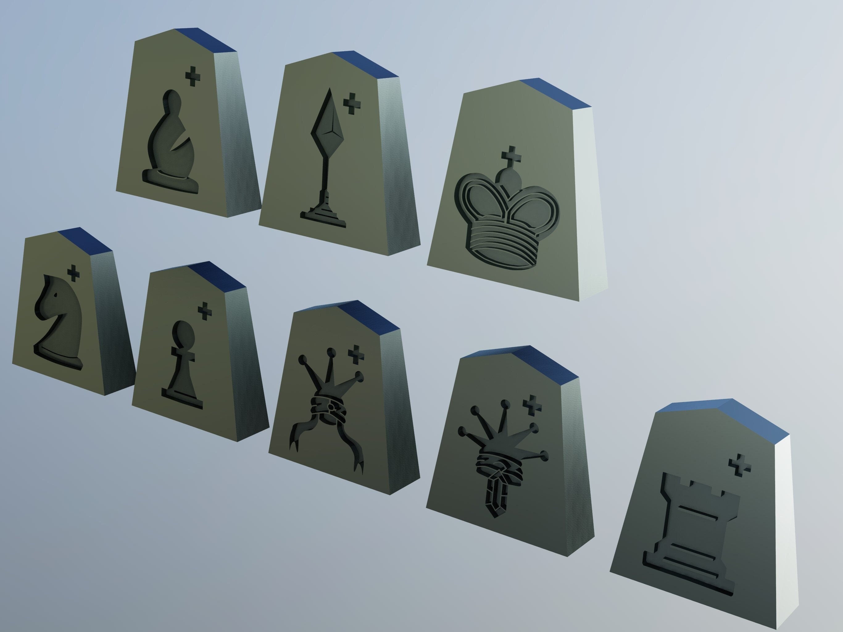 SHOGI chips – STL File for 3D Printing & CNC