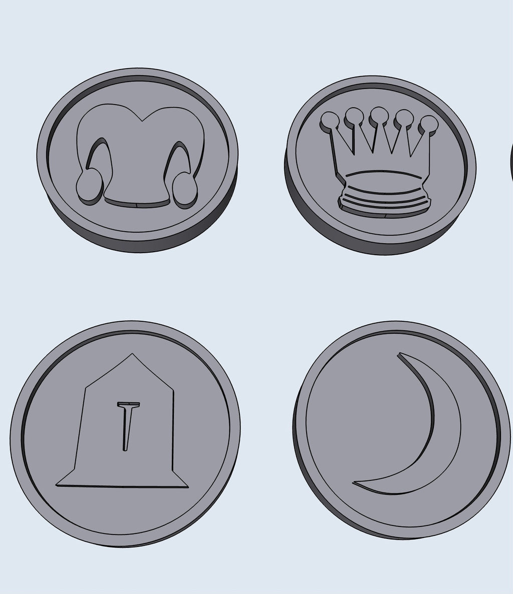 CHESS chips – STL File for 3D Printing & CNC