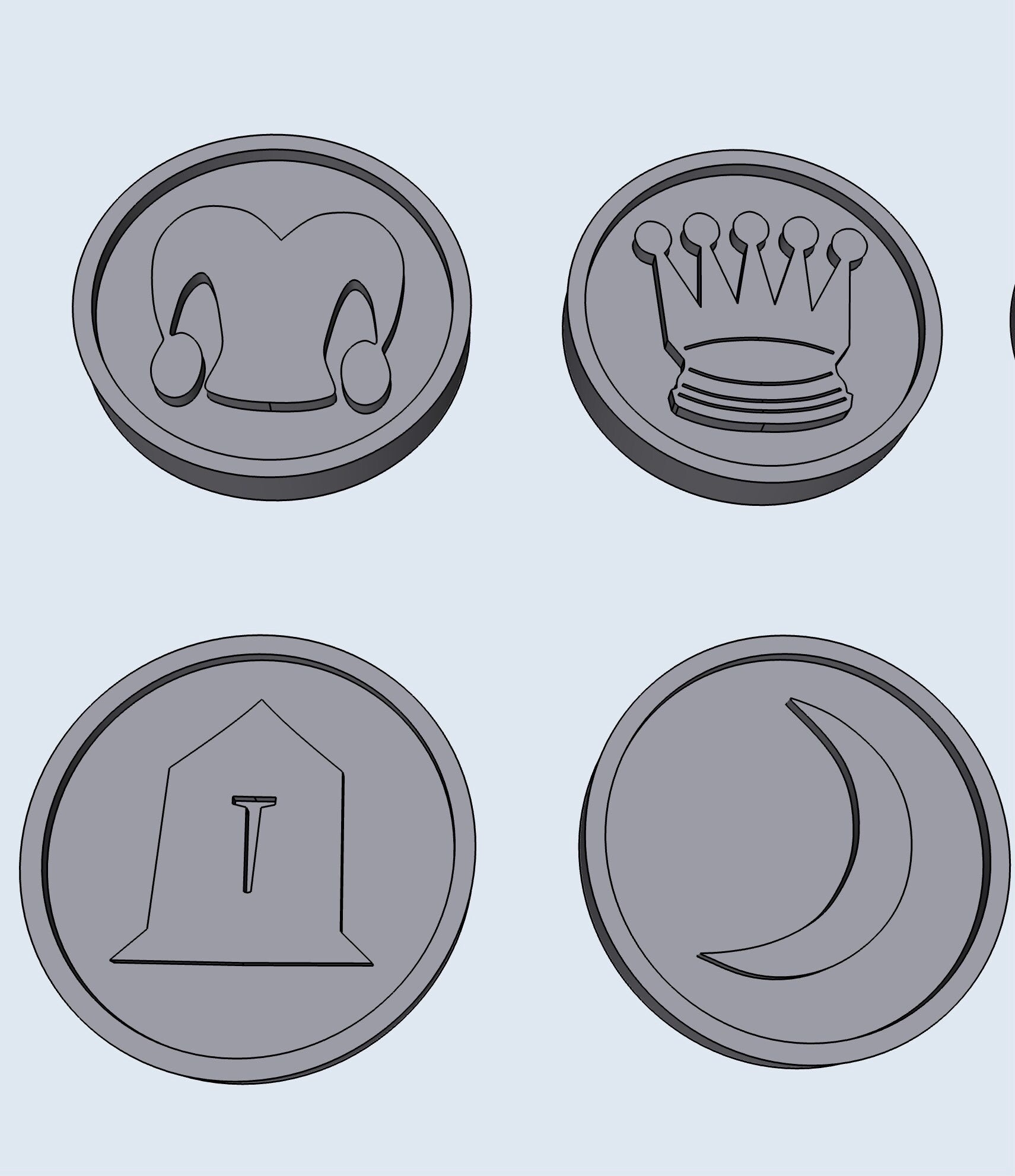 CHESS chips – STL File for 3D Printing & CNC