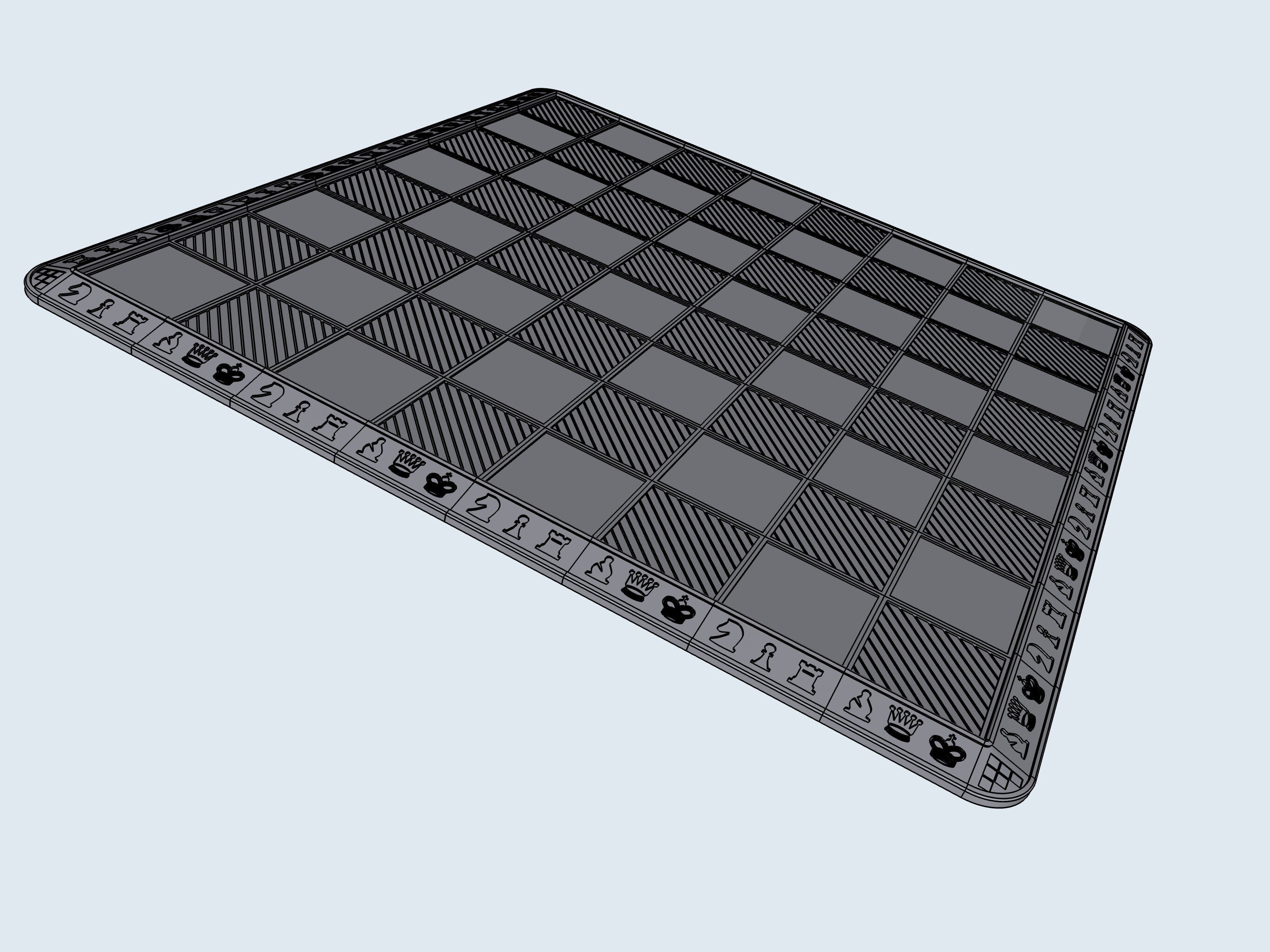 Modular Chess Board – STL File for 3D Printing & CNC