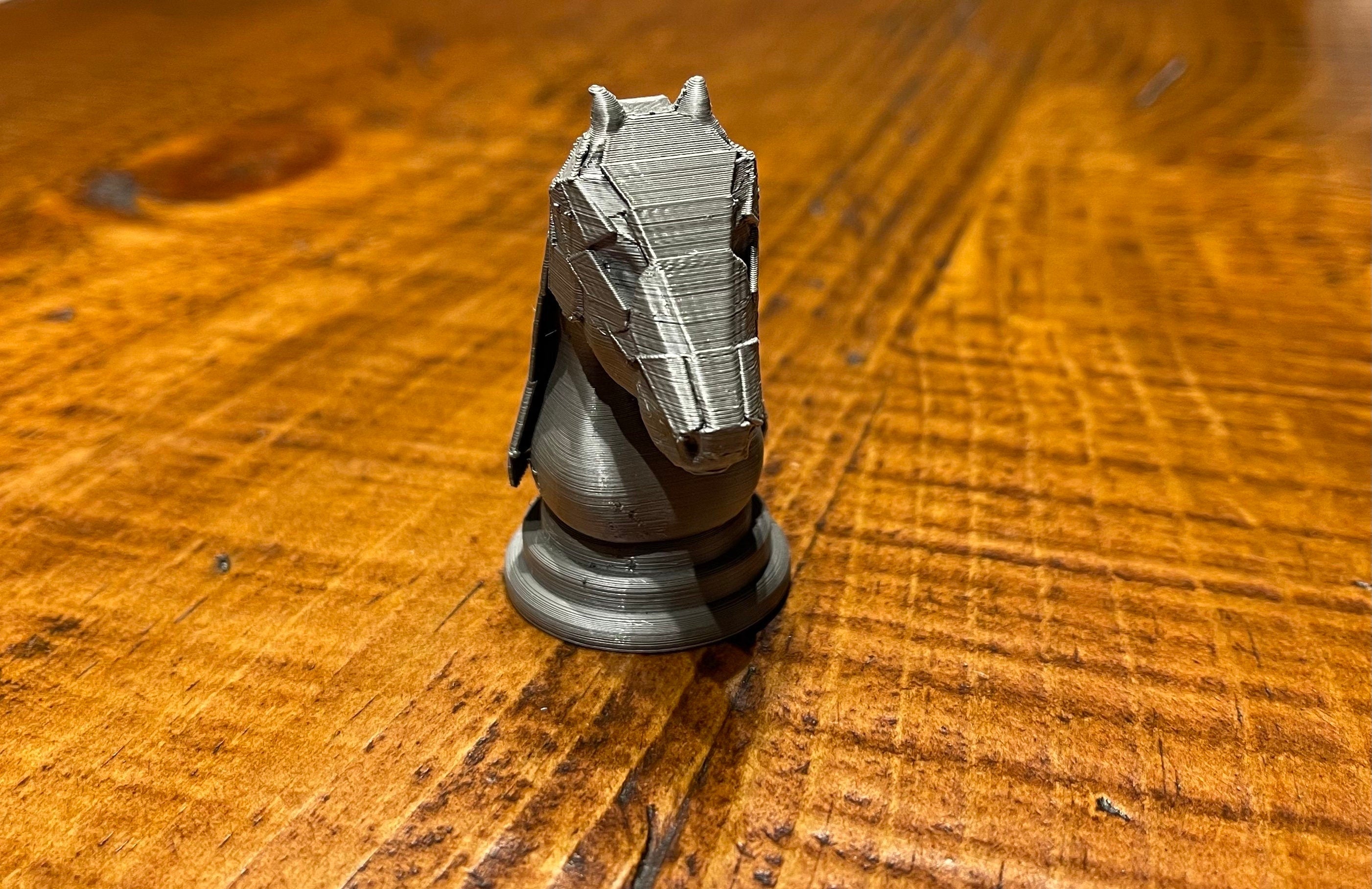 BATTLE Horse CHESS Piece – STL File for 3D Printing & CNC