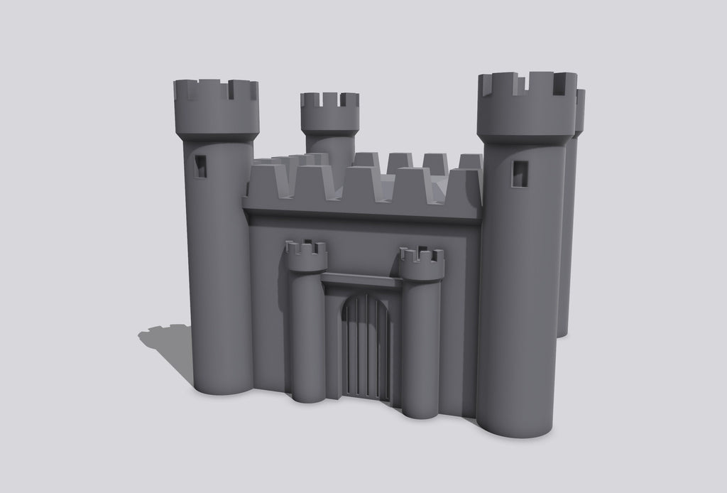 Castle Mini – STL File for 3D Printing & CNC