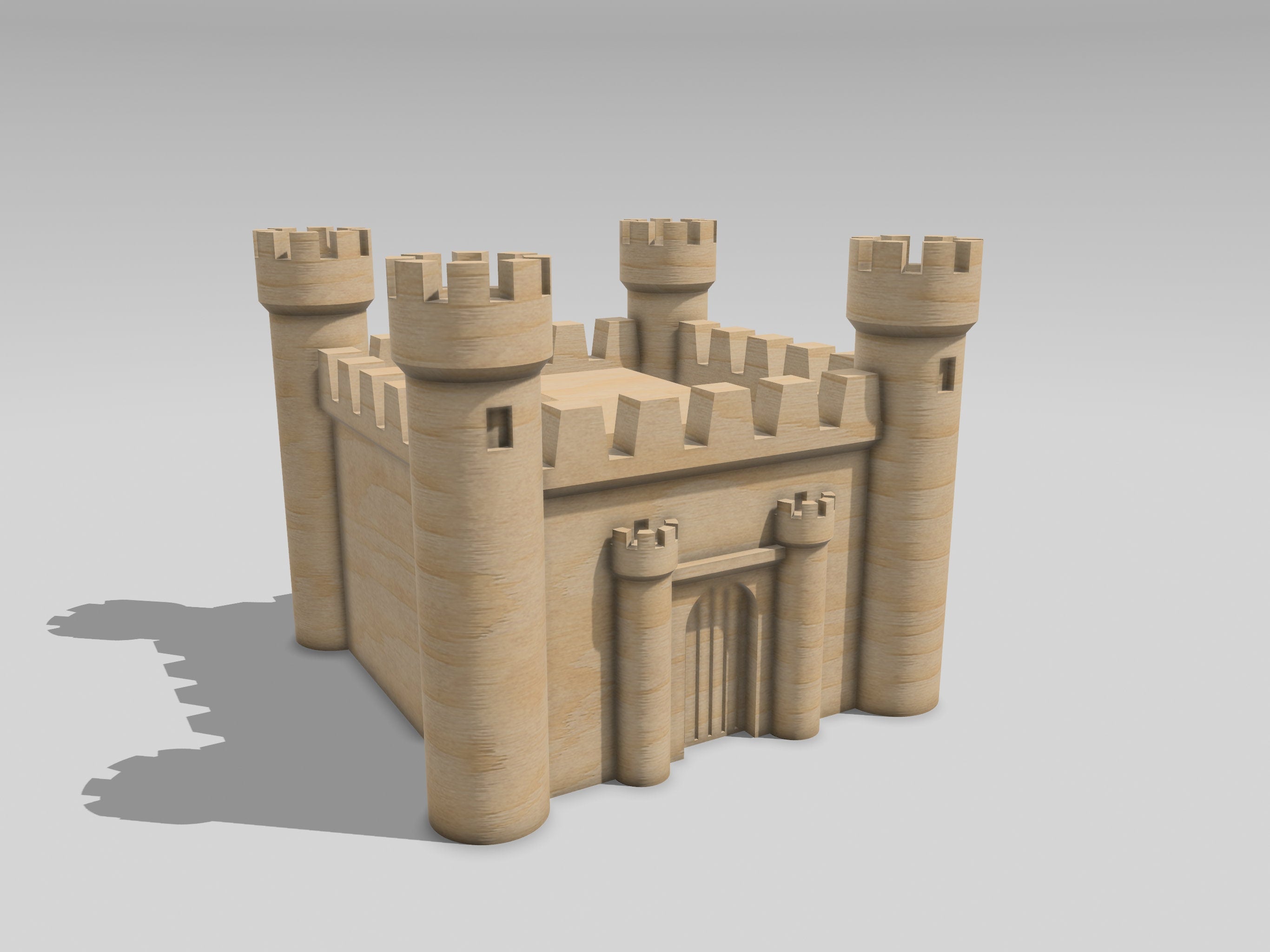 Castle Mini – STL File for 3D Printing & CNC