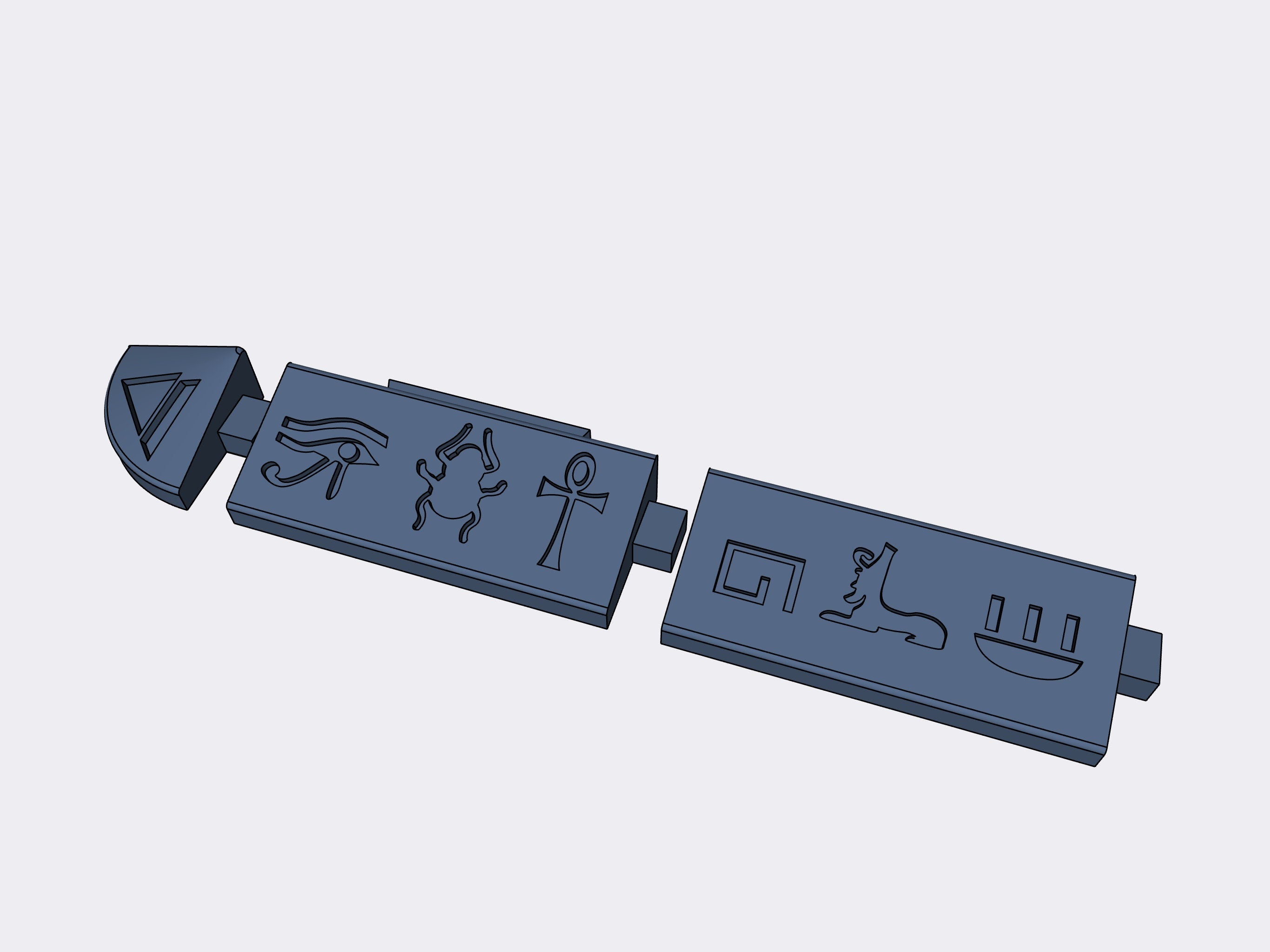 EGYPT frame variant for modular Chess BOARD files to print in 3D – STL ...