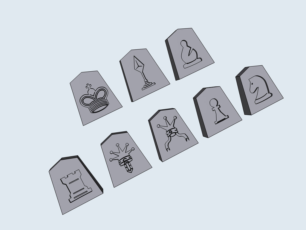 SHOGI chips – STL File for 3D Printing & CNC