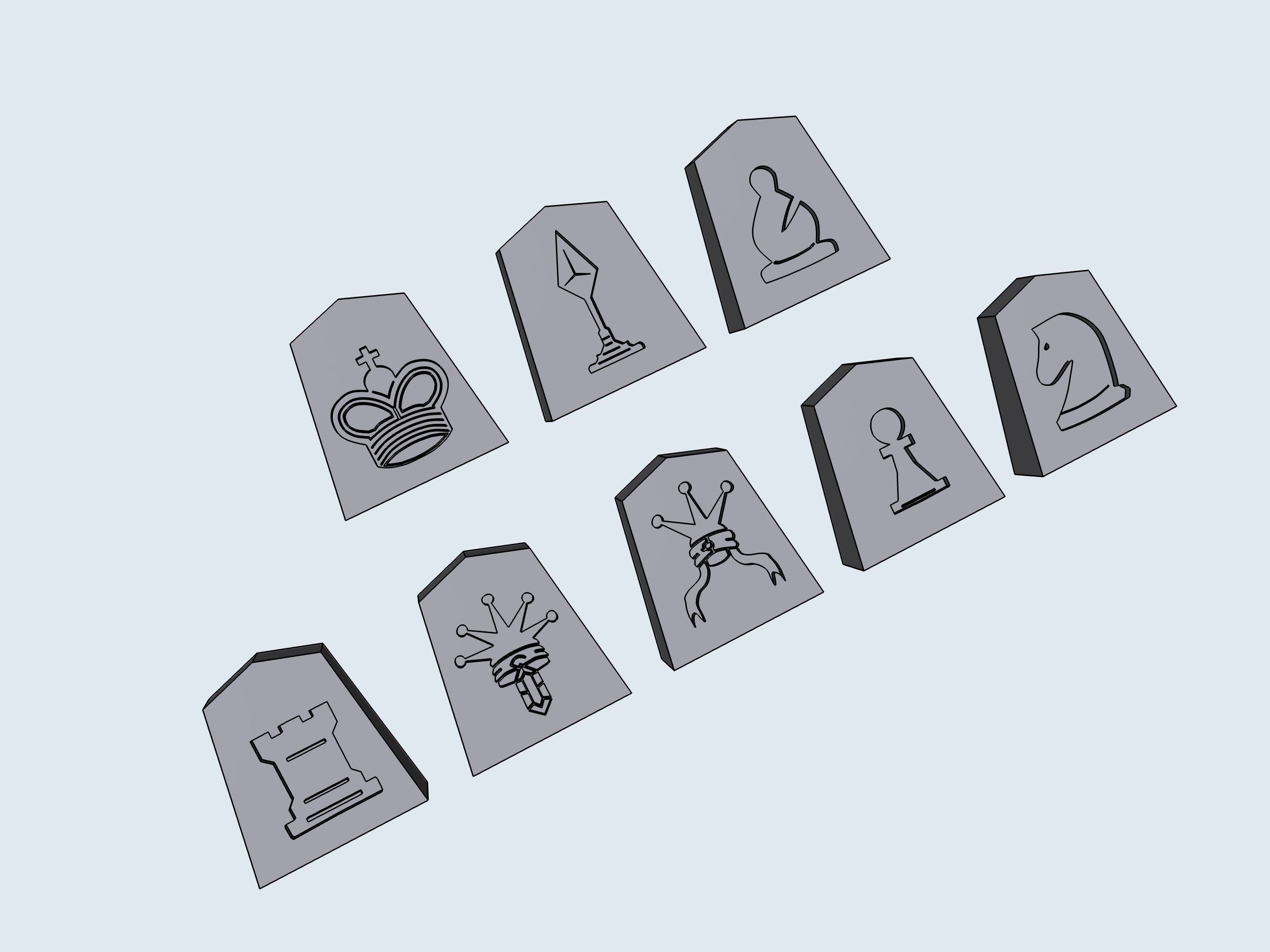 SHOGI chips – STL File for 3D Printing & CNC