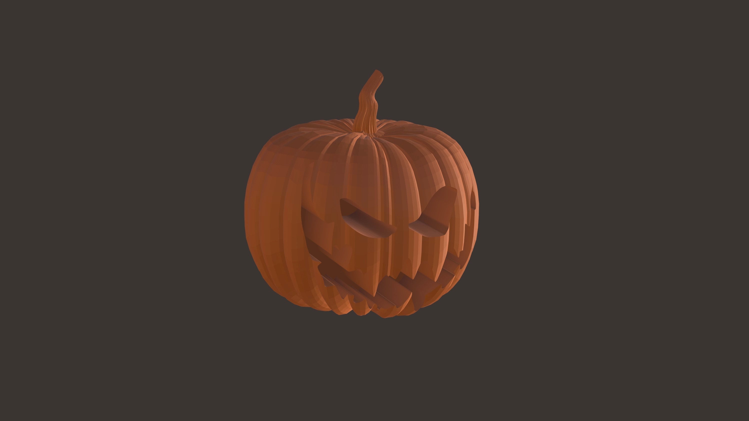 HALLOWEEN Evil PUMPKIN – STL File for 3D Printing & CNC