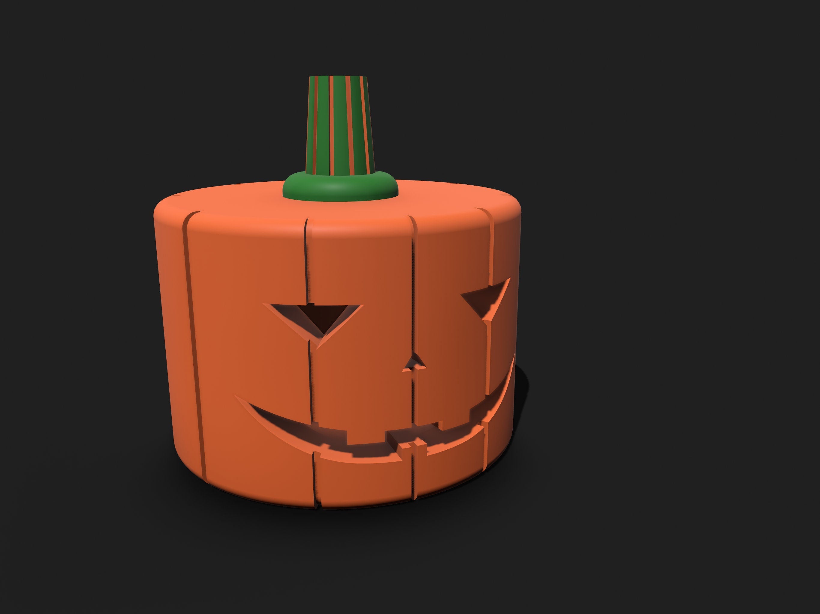 HALLOWEEN PUMPKIN Case with Lid – STL File for 3D Printing & CNC