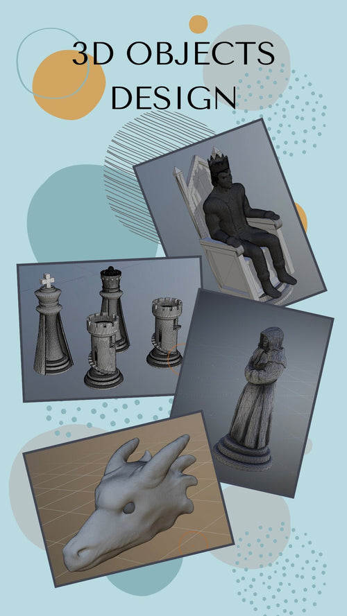 3D OBJECT DESIGN – STL File creation for 3D Printing & CNC