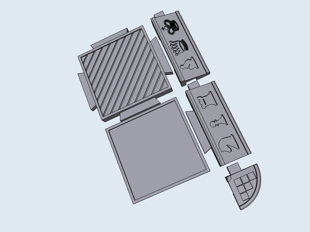 Modular Chess Board – STL File for 3D Printing & CNC