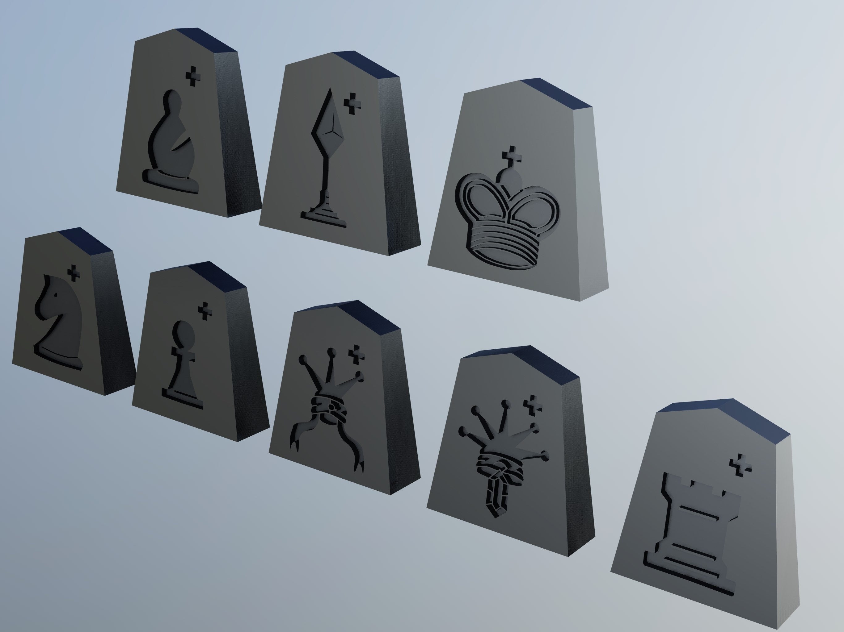 SHOGI chips – STL File for 3D Printing & CNC