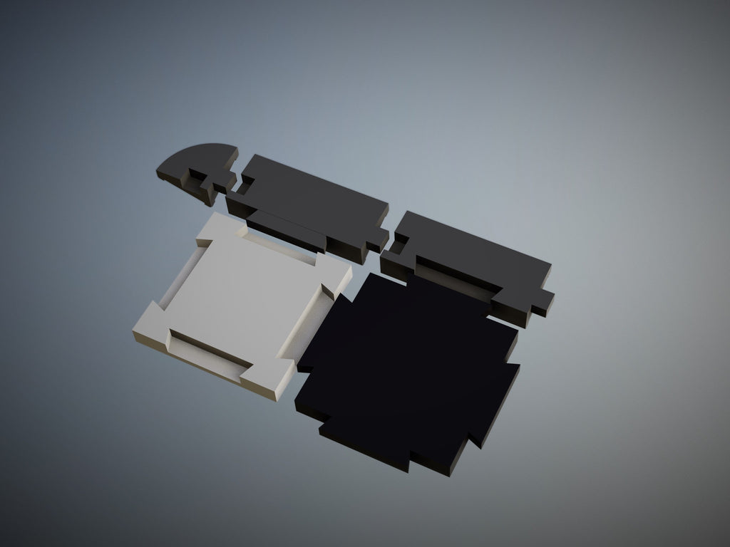Modular Chess BOARD + EGYPT frame variant – STL File for 3D Printing & CNC