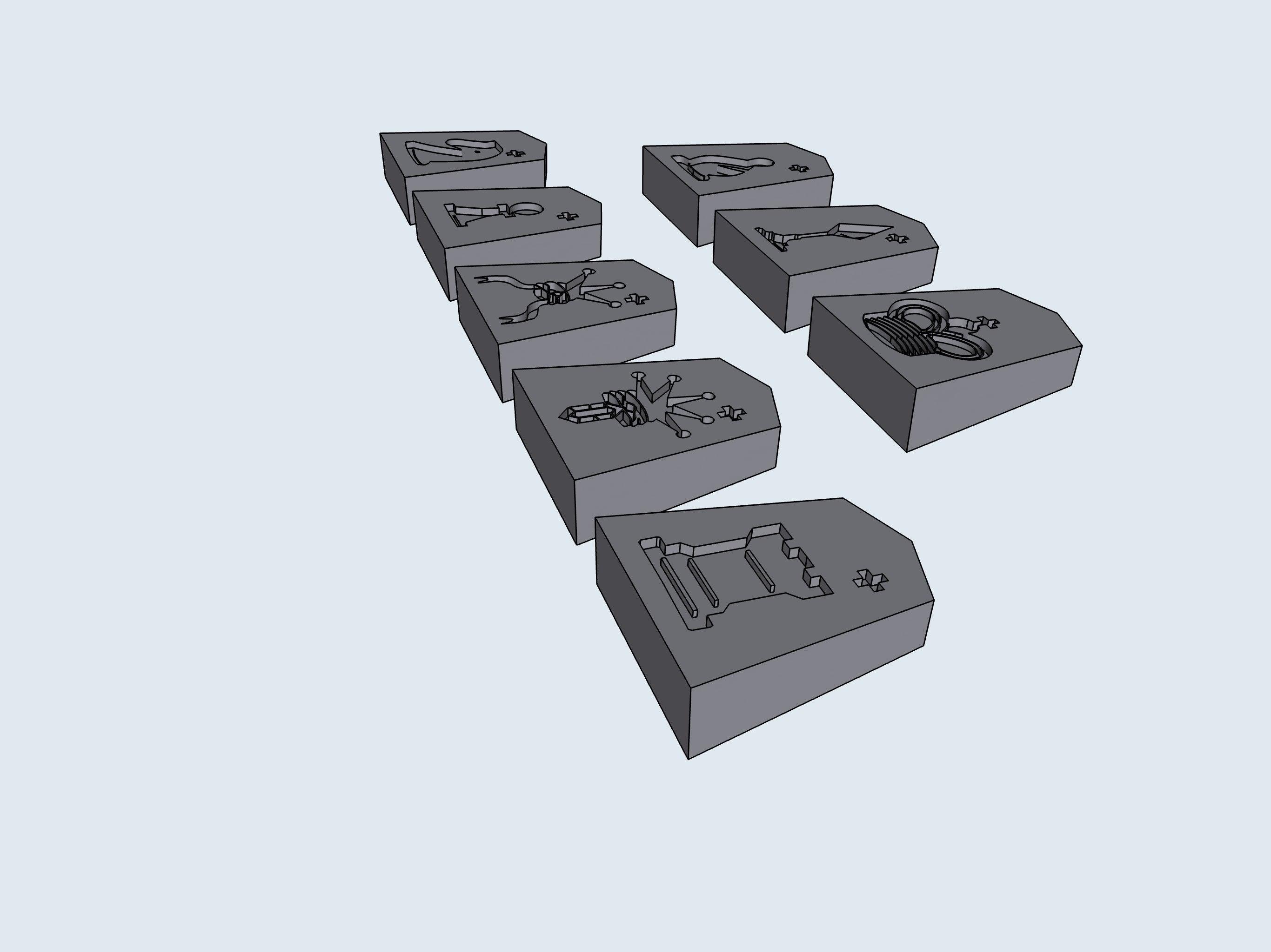 SHOGI chips – STL File for 3D Printing & CNC