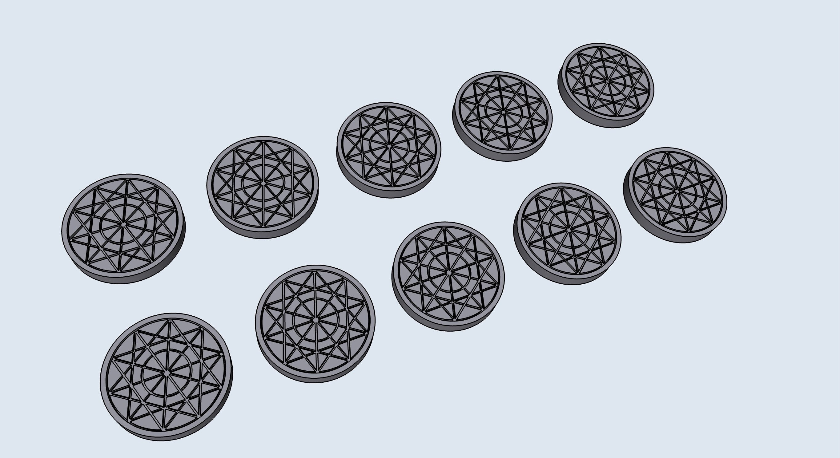 CHESS chips – STL File for 3D Printing & CNC