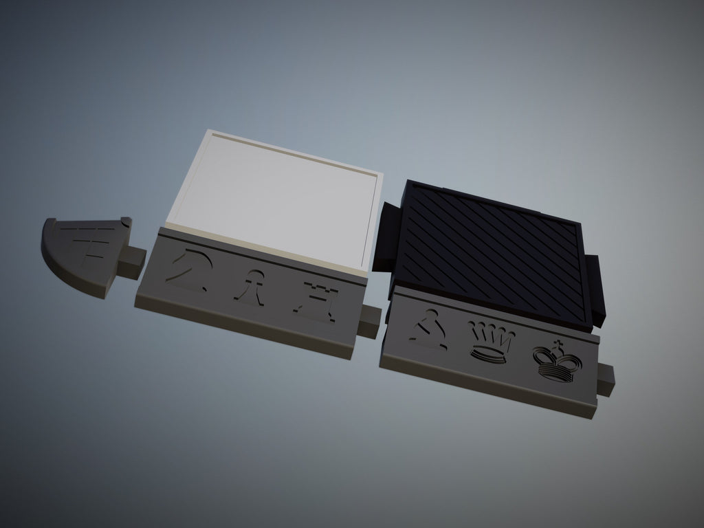 Modular Chess BOARD + EGYPT frame variant – STL File for 3D Printing & CNC