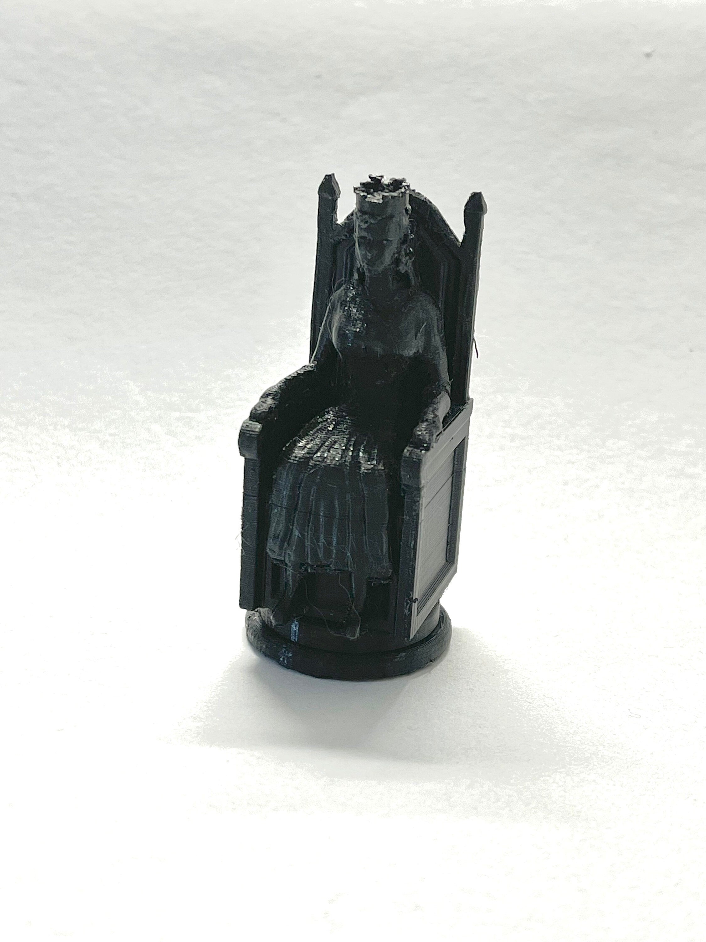 QUEEN Figure CHESS Piece (Medieval Set) – STL File for 3D Printing & CNC