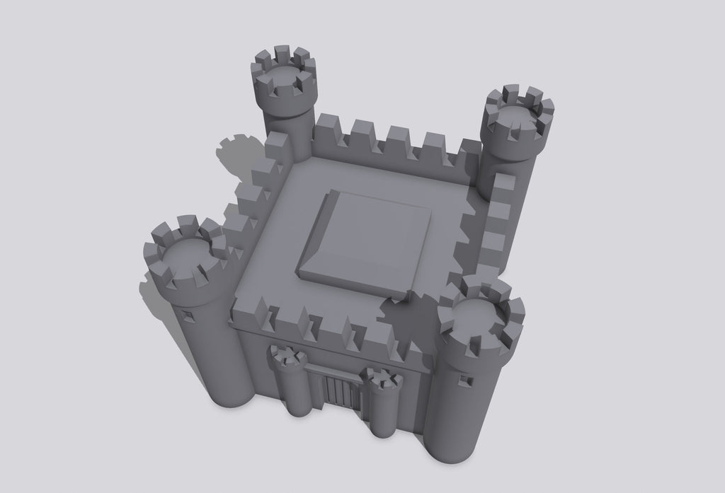 Castle Mini – STL File for 3D Printing & CNC