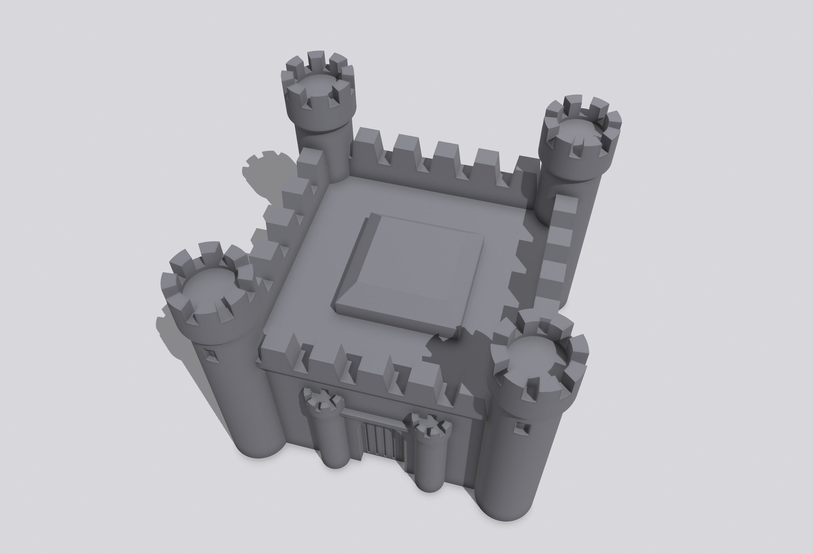 Castle Mini – STL File for 3D Printing & CNC
