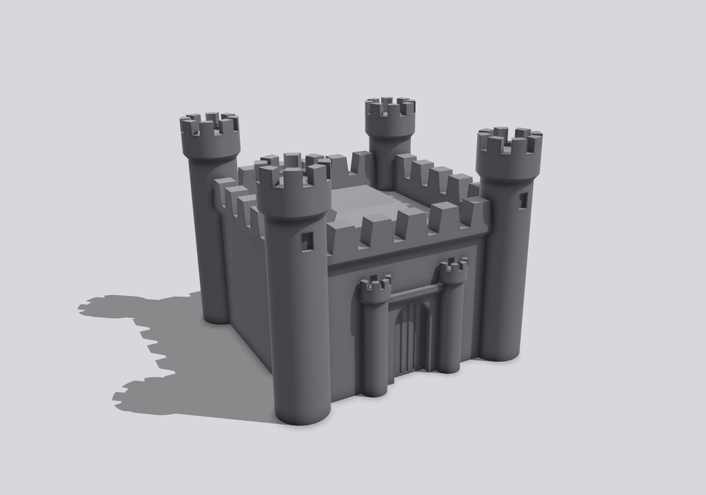 Castle Mini – STL File for 3D Printing & CNC