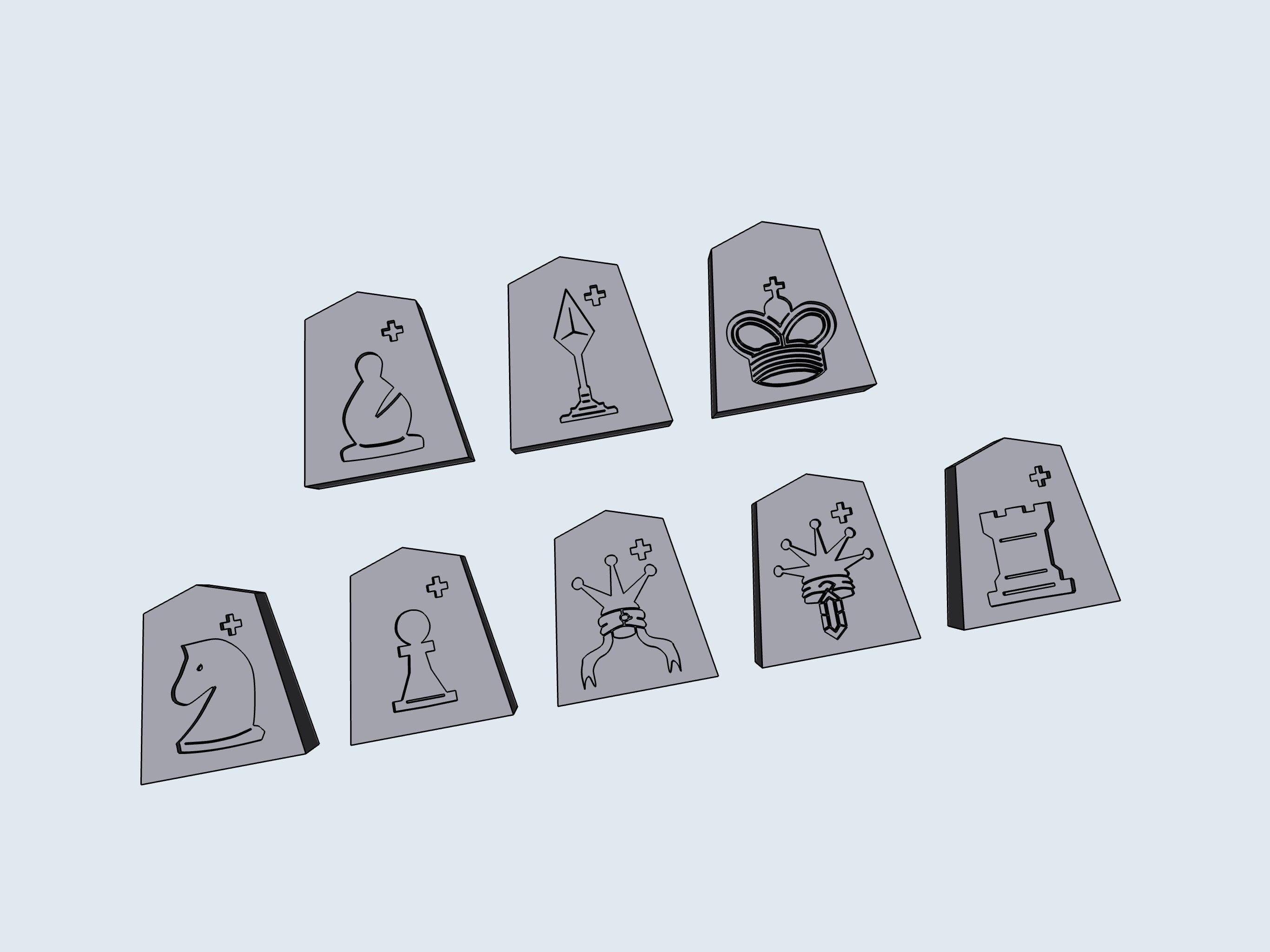 SHOGI chips – STL File for 3D Printing & CNC