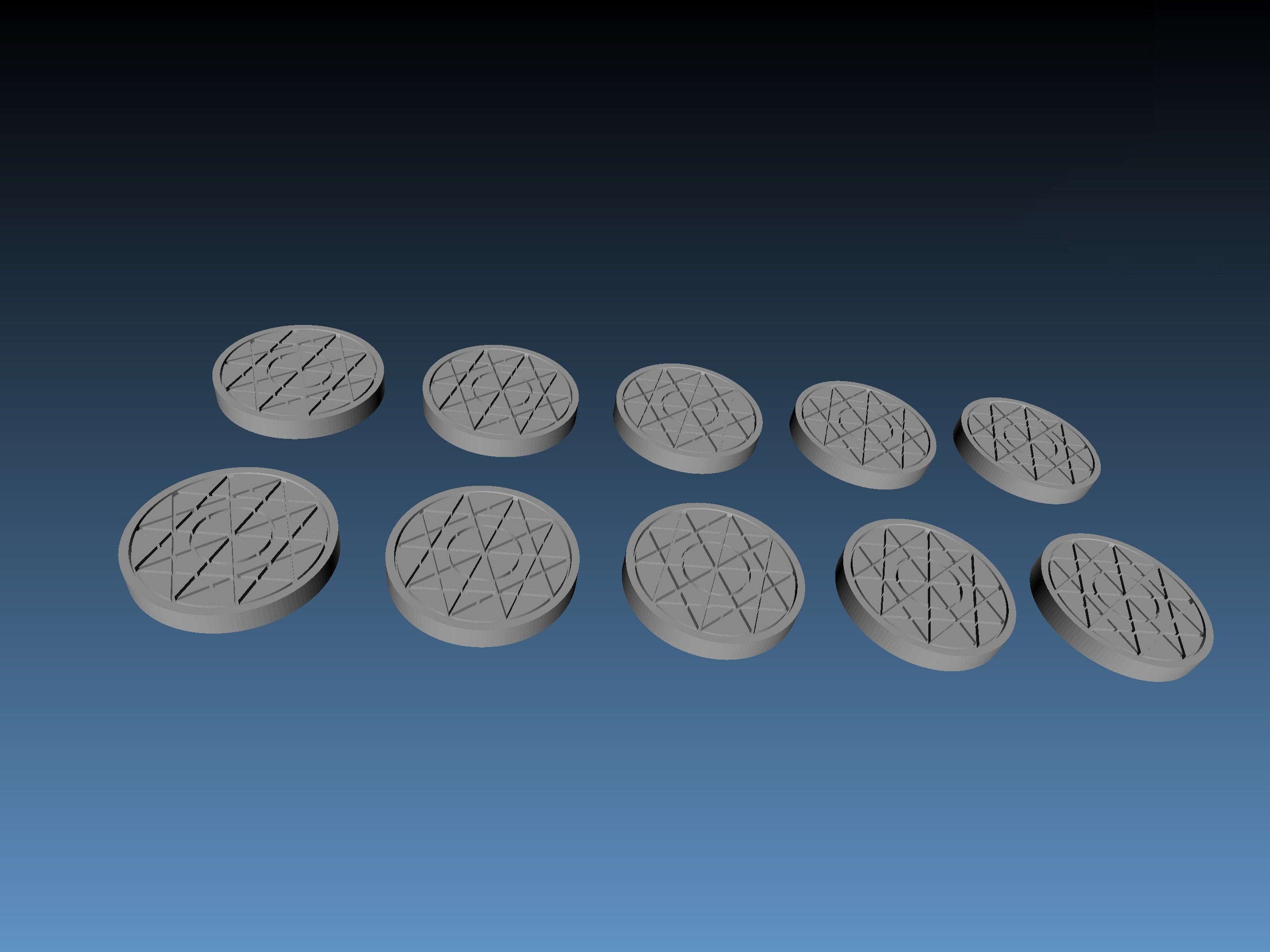 CHESS chips – STL File for 3D Printing & CNC