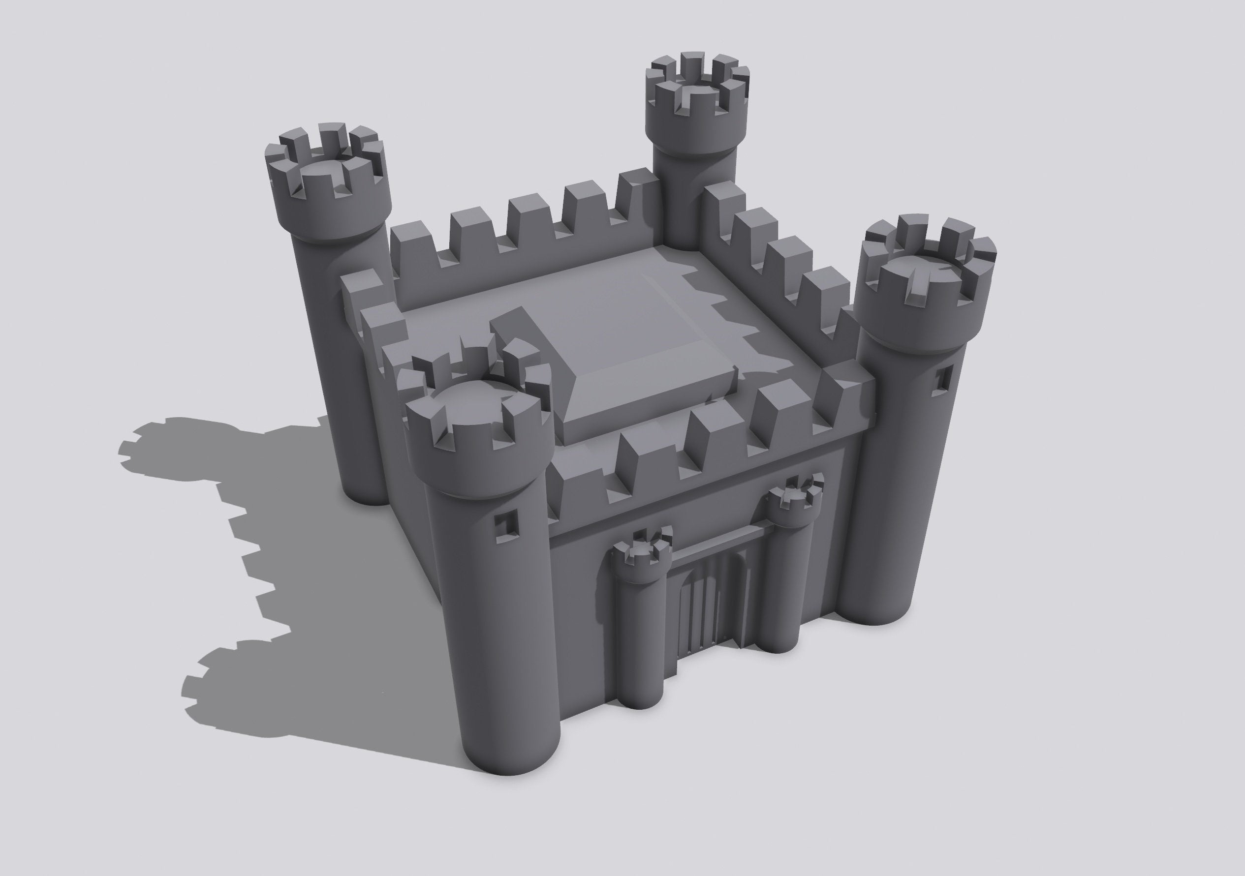 Castle Mini – STL File for 3D Printing & CNC