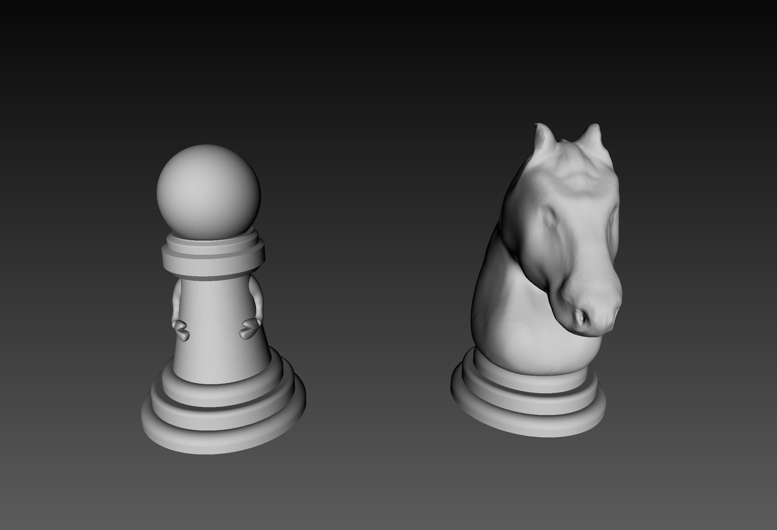 3D CHESS Set + Modular Chess BOARD – STL File for 3D Printing & CNC