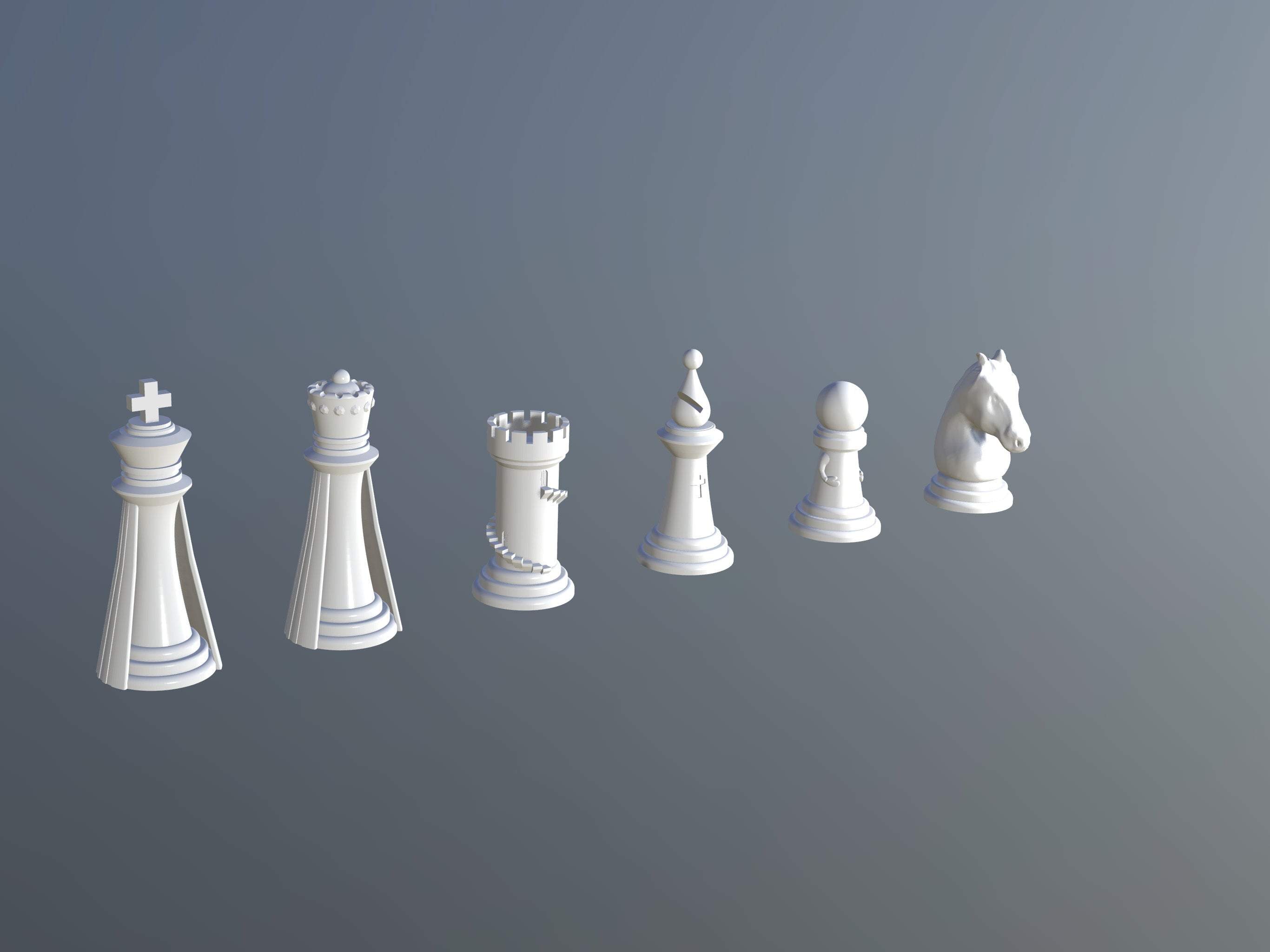 3D CHESS Set + Modular Chess BOARD – STL File for 3D Printing & CNC
