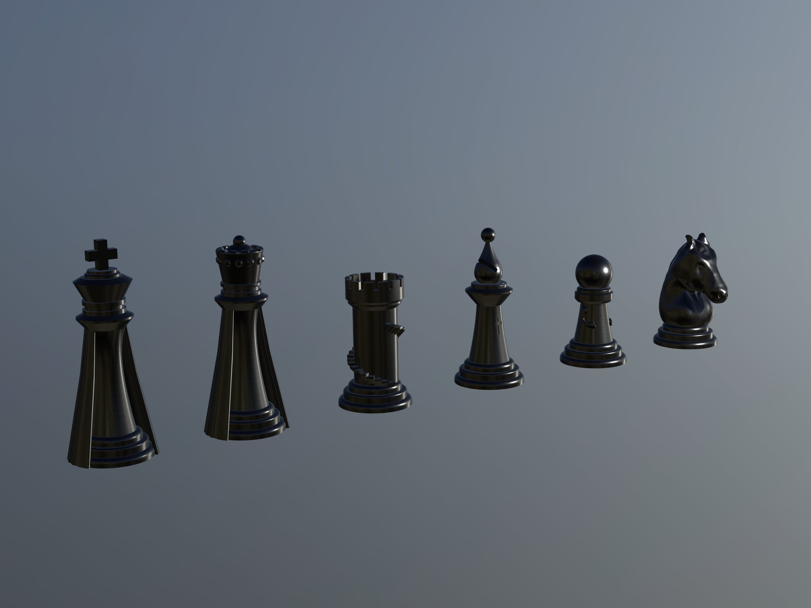 3D CHESS Set + Modular Chess BOARD – STL File for 3D Printing & CNC