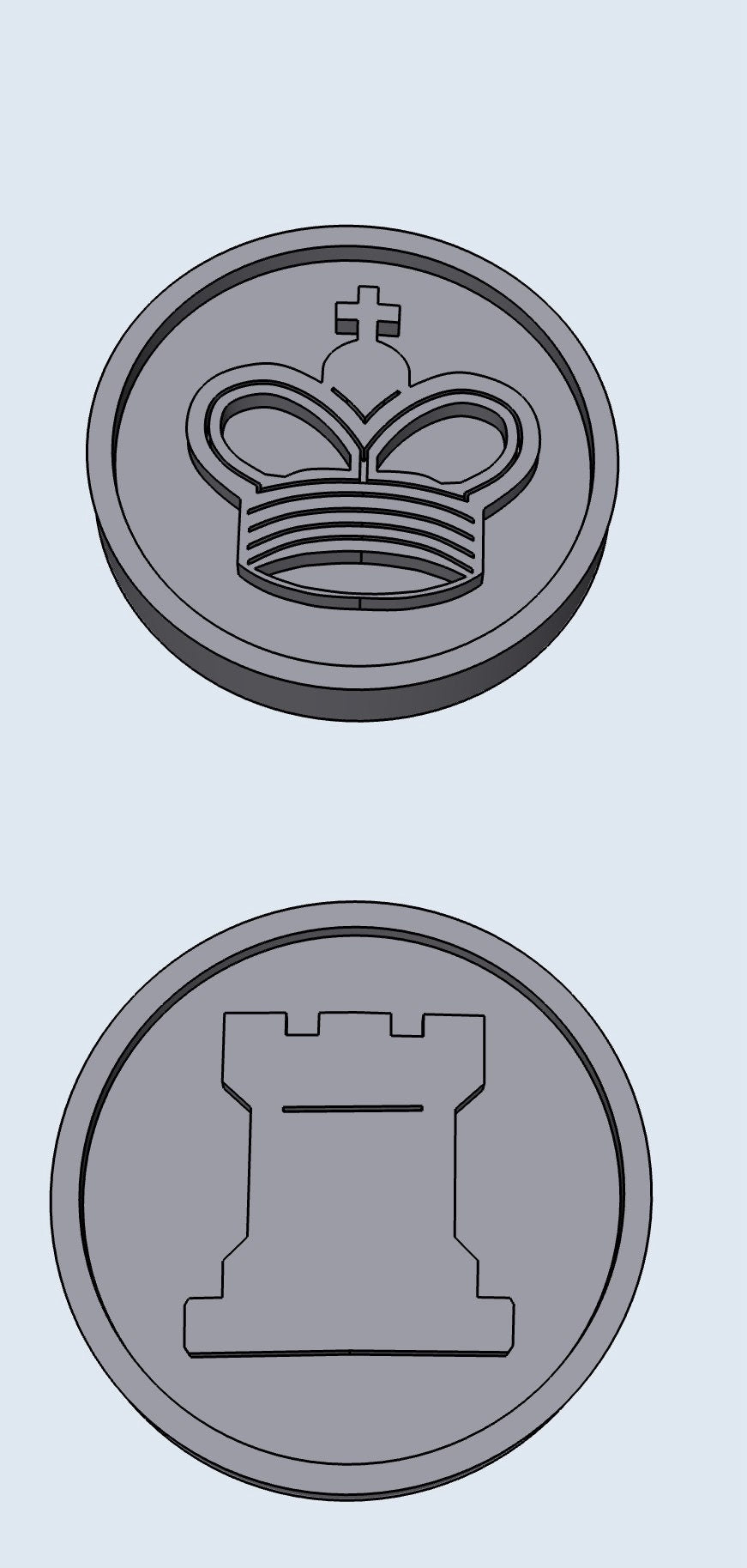 CHESS chips – STL File for 3D Printing & CNC