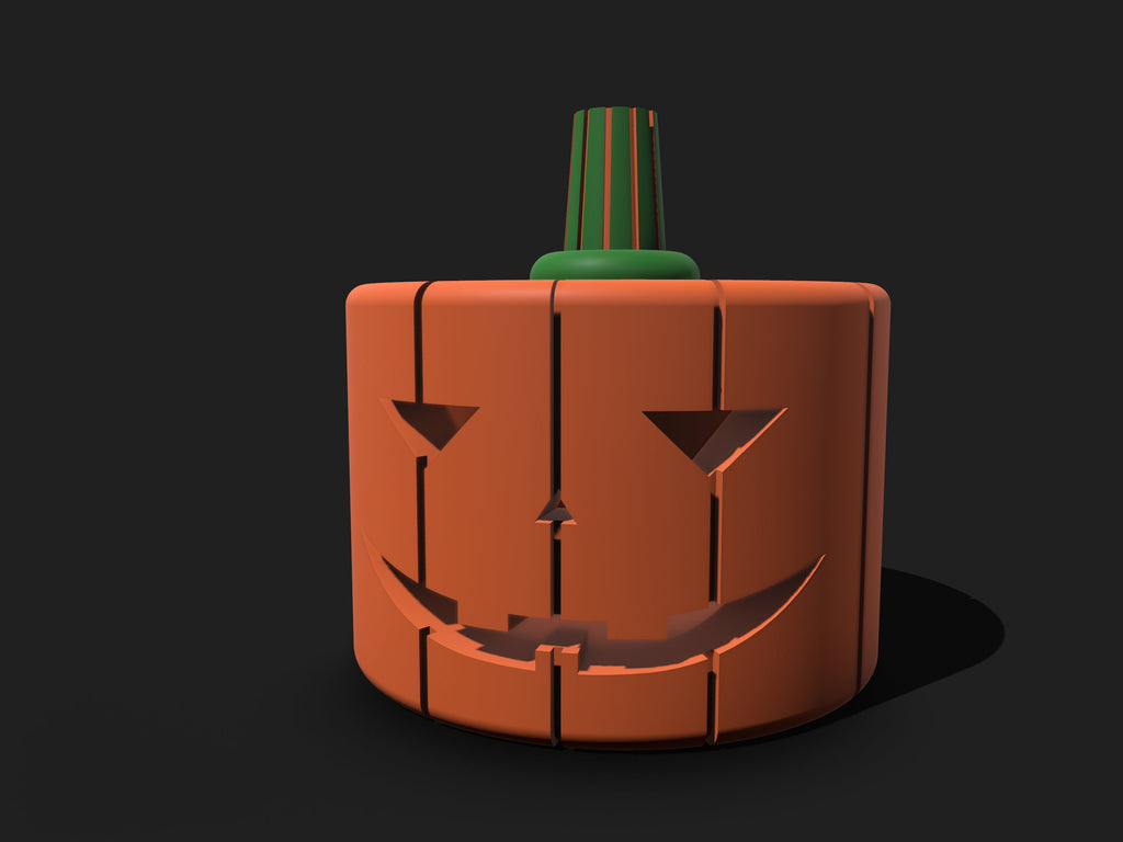 HALLOWEEN PUMPKIN Case with Lid – STL File for 3D Printing & CNC