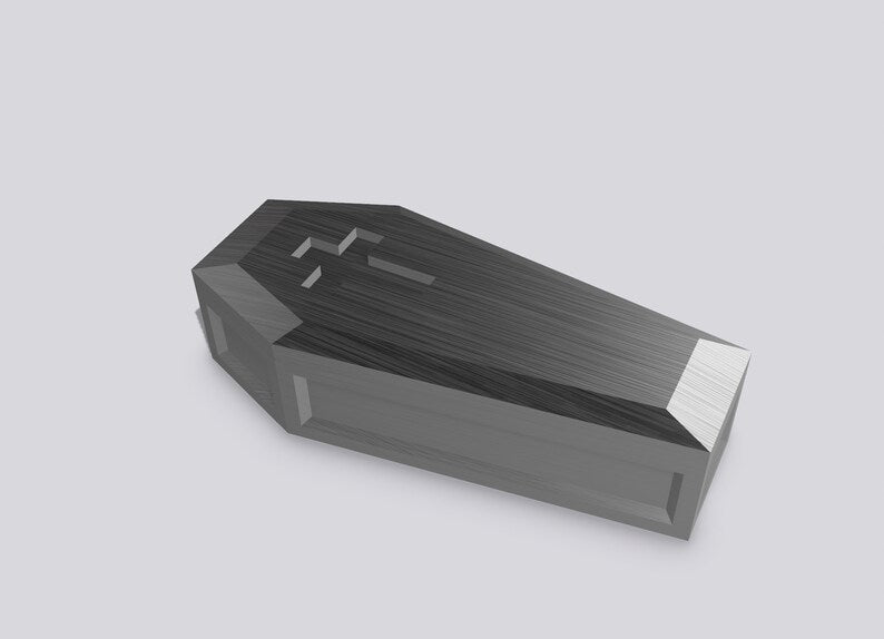 CAIXÃO DE HALLOWEEN com três tampas diferentes – Arquivo STL para impressão 3D e CNC