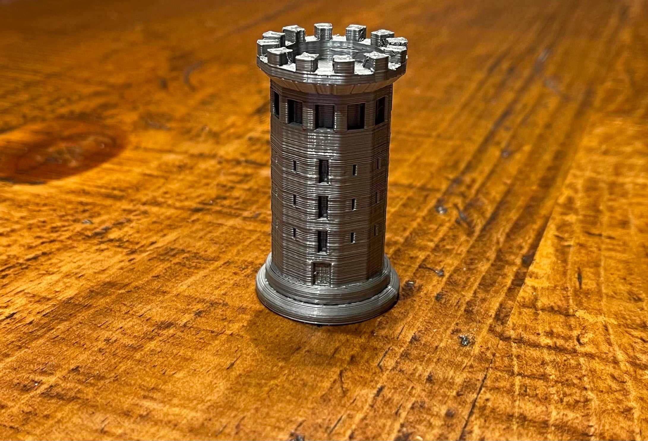 MEDIEVAL Tower CHESS Piece – STL File for 3D Printing & CNC