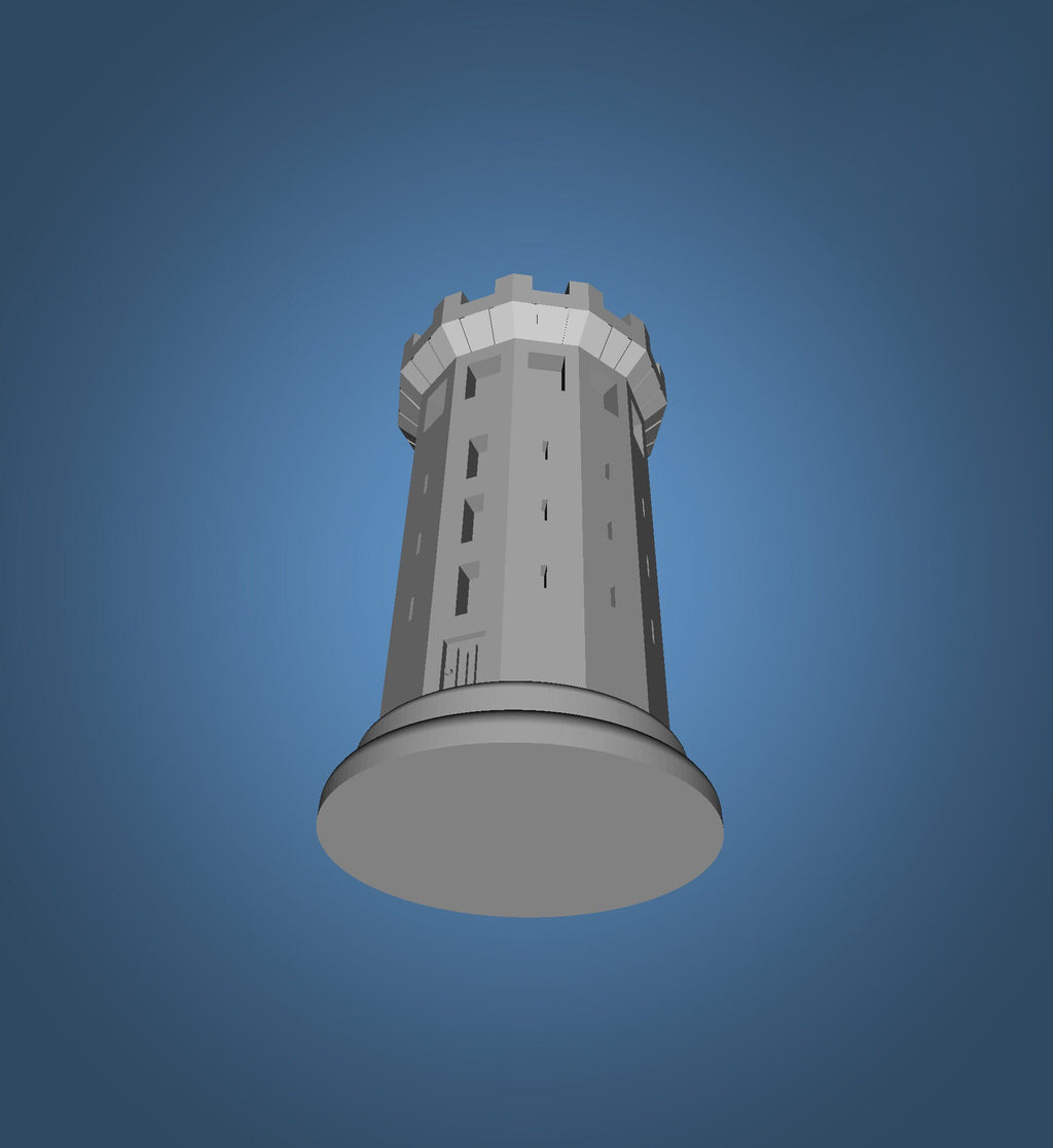 MEDIEVAL Tower CHESS Piece – STL File for 3D Printing & CNC