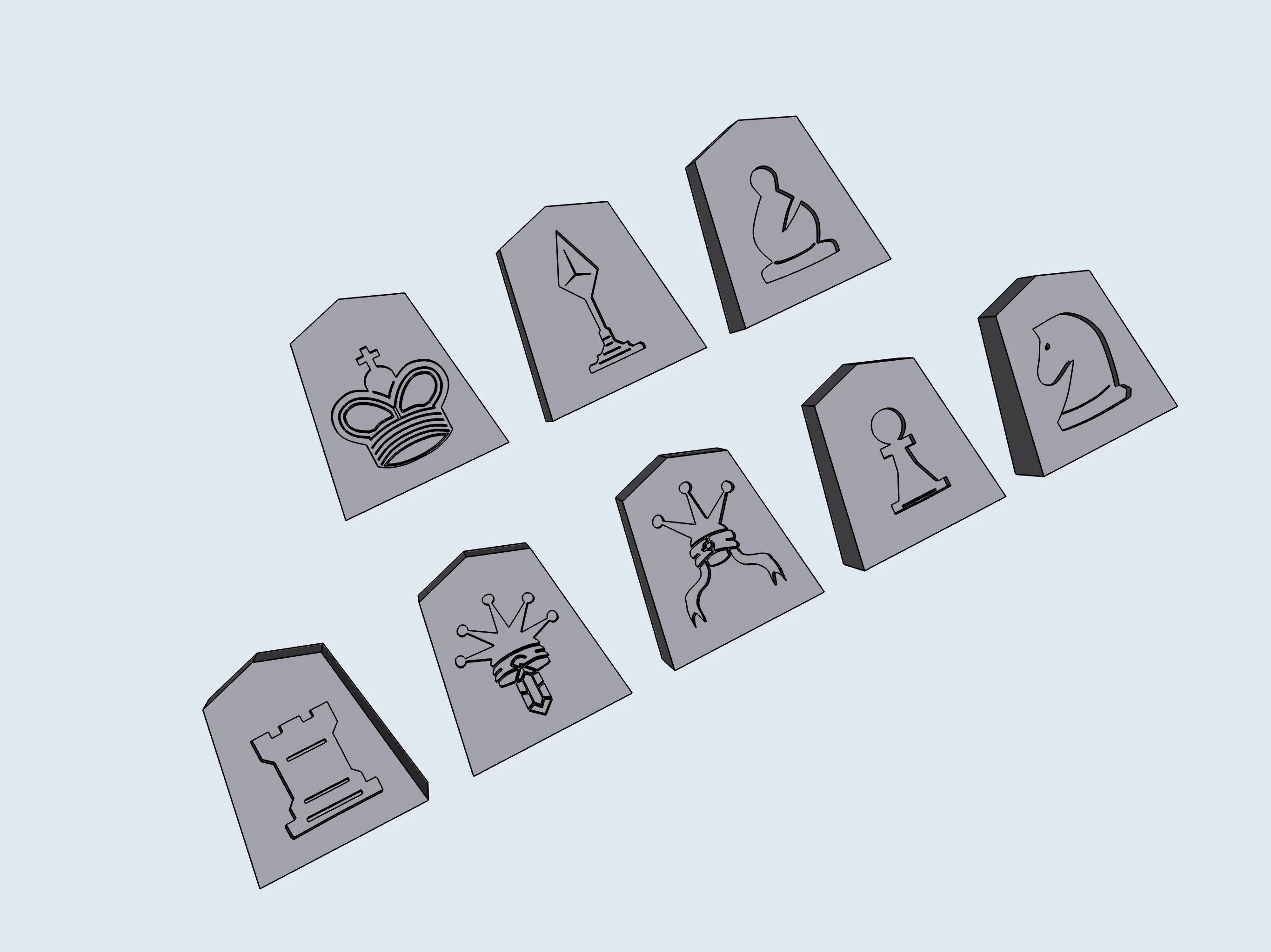 CANNON SHOGI Chips - STL File for 3D Printing & CNC