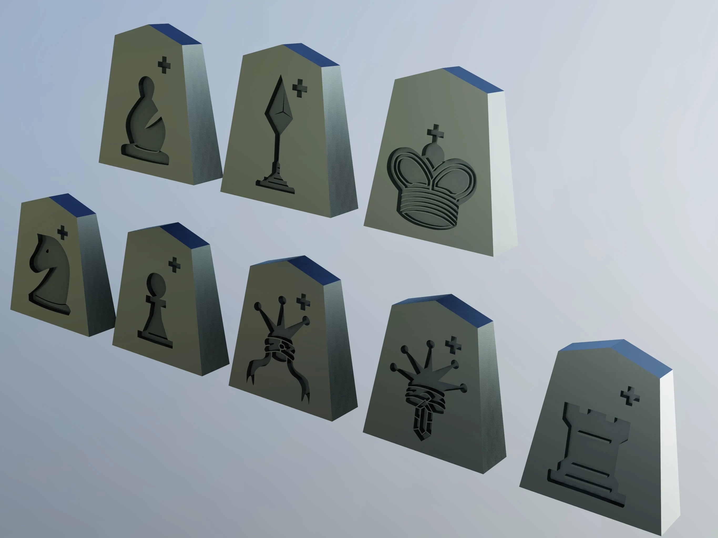 CANNON SHOGI Chips - STL File for 3D Printing & CNC