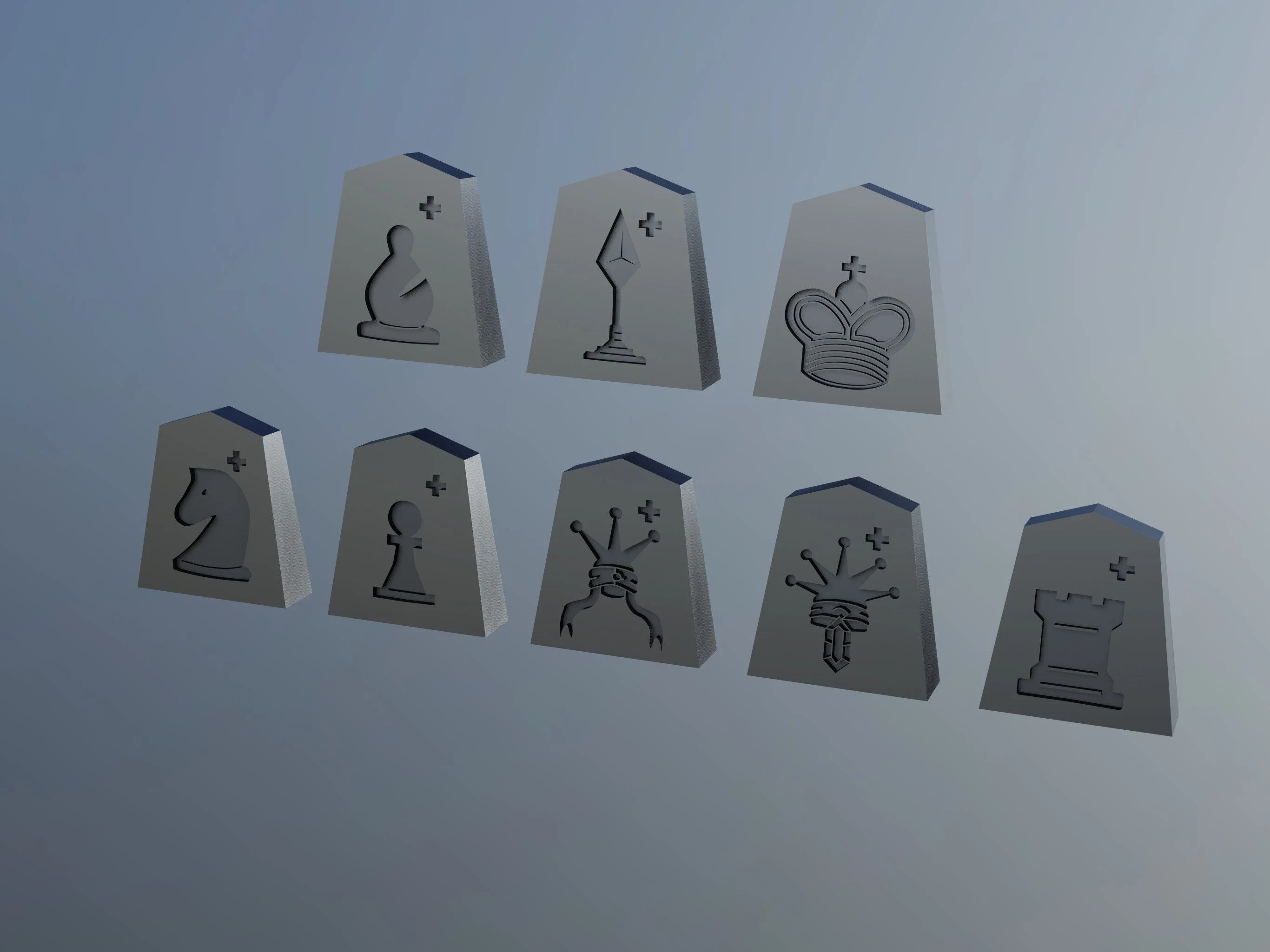 CANNON SHOGI Chips - STL File for 3D Printing & CNC
