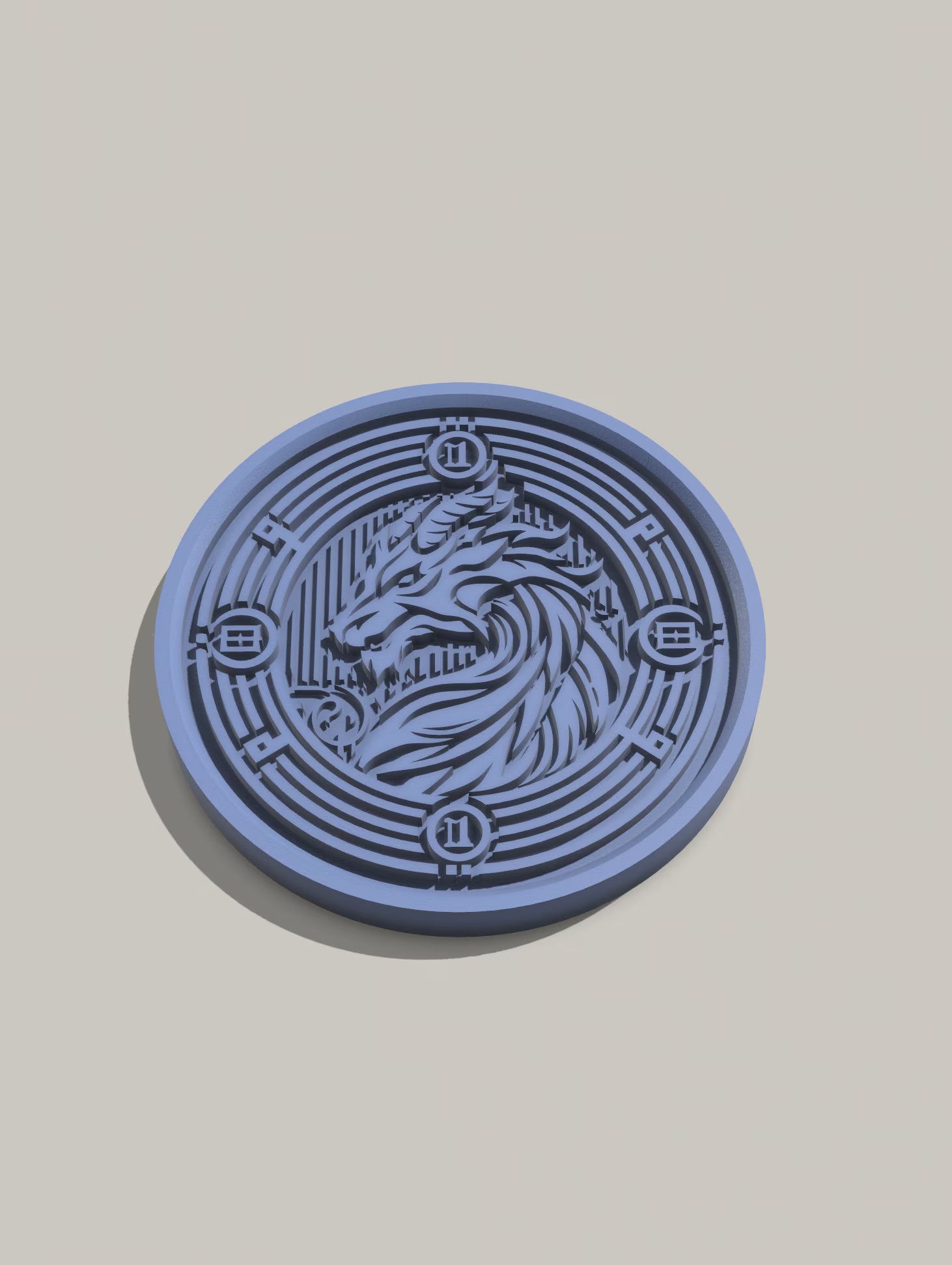 Dragon Medallion DnD - STL files to print in 3D