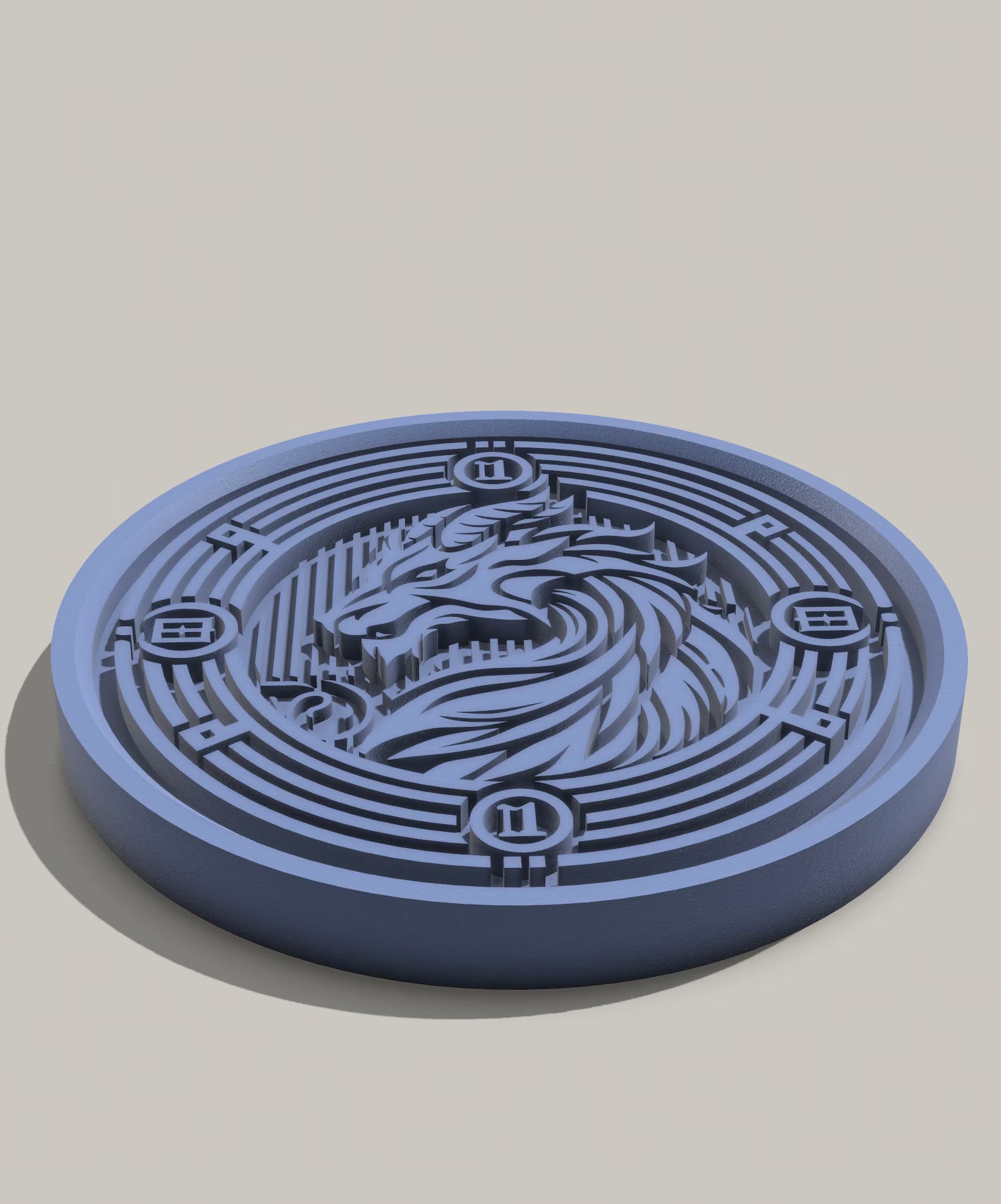 Dragon Medallion DnD - STL files to print in 3D