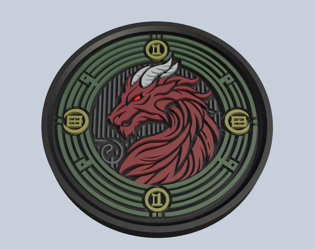 Dragon Medallion DnD - STL files to print in 3D