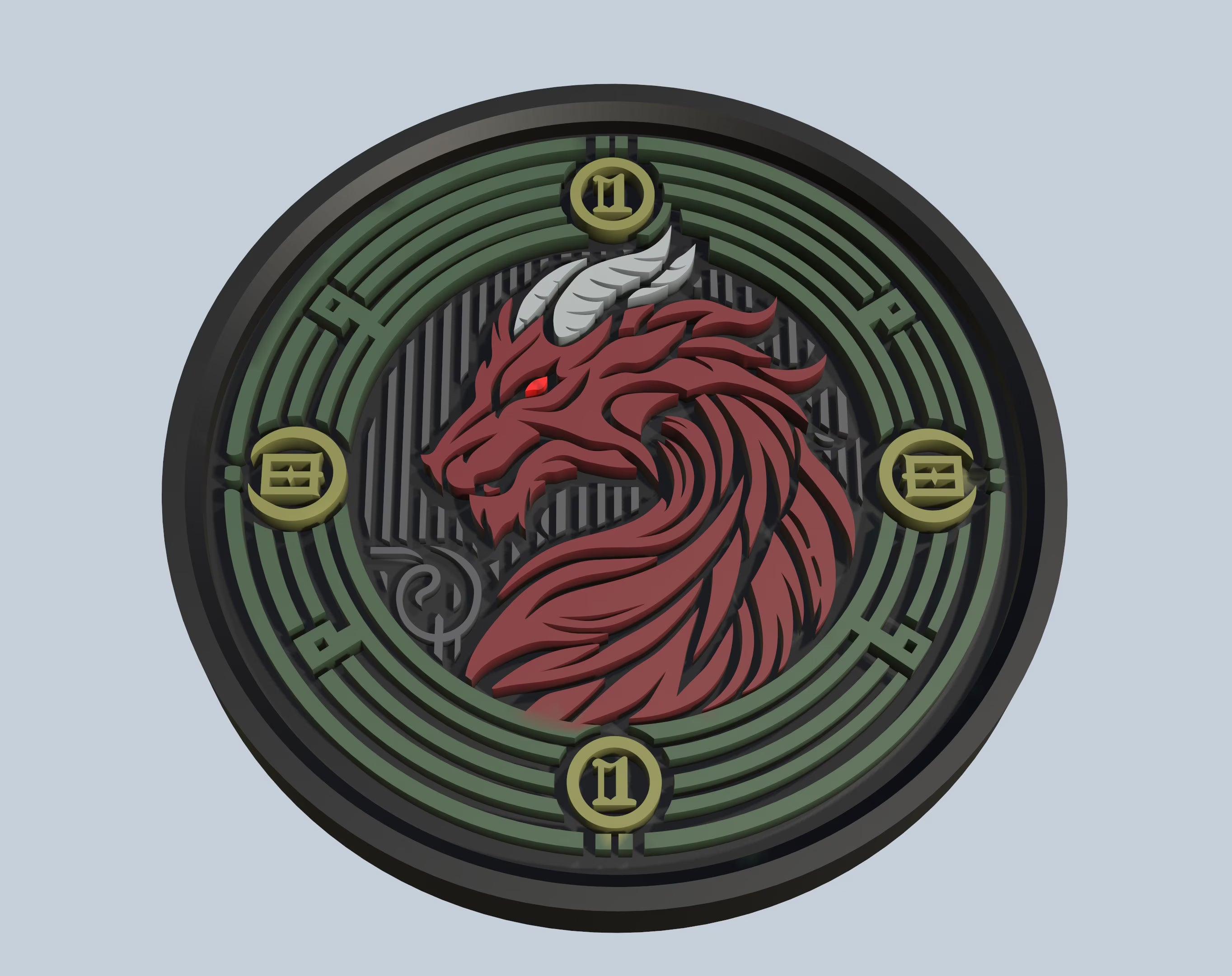 Dragon Medallion DnD - STL files to print in 3D