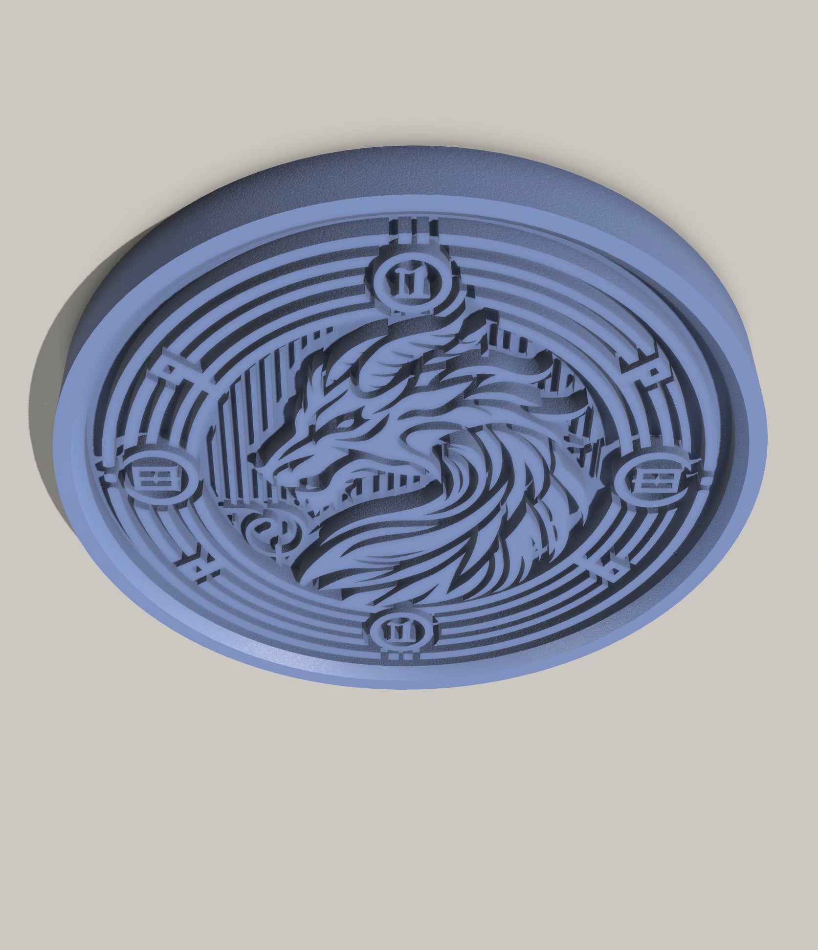 Dragon Medallion DnD - STL files to print in 3D